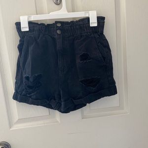 Forever 21 black paperbag shorts